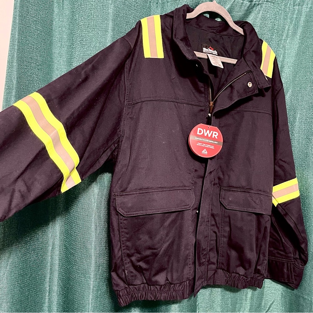 Bulwark Workwear Safety Bomber Style Jacket NWT